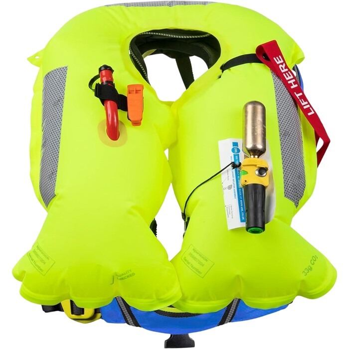 2024 Spinlock Junior Deckvest Cento 100n Chaleco Salvavidas Automtico Dwcen - Azul